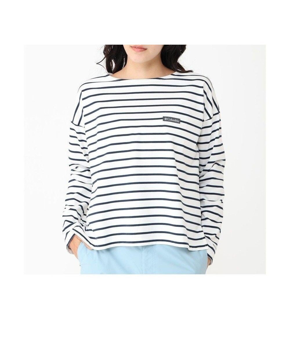 【コロンビア/Columbia】のColumbia/ ウィメンズリラクシングモーメントIIロングスリーブクルー /コロンビア 人気、トレンドファッション・服の通販 founy(ファニー) 　ファッション　Fashion　レディースファッション　WOMEN　トップス・カットソー　Tops/Tshirt　シャツ/ブラウス　Shirts/Blouses　ロング / Tシャツ　T-Shirts　カットソー　Cut and Sewn　アウトドア　Outdoor　カットソー　Cut And Sew　コンパクト　Compact　ジャージ　Jersey　スリット　Slit　トレンド　Trend　ヘムライン　Hemline　ボーダー　Border　半袖　Short Sleeve　リラックス　Relax　ロング　Long　ワイド　Wide　A/W・秋冬　Aw・Autumn/Winter・Fw・Fall-Winter　S/S・春夏　Ss・Spring/Summer　おすすめ　Recommend　夏　Summer　旅行　Travel　 other-1|ID: prp329100004453964 ipo3291000000031839478