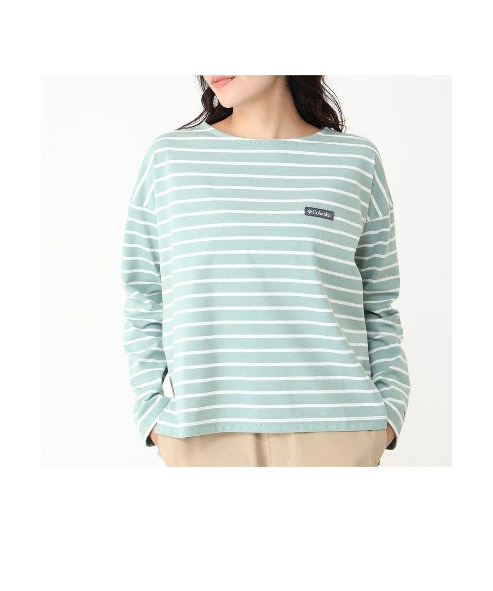 【コロンビア/Columbia】のColumbia/ ウィメンズリラクシングモーメントIIロングスリーブクルー /コロンビア インテリア・キッズ・メンズ・レディースファッション・服の通販 founy(ファニー) 　ファッション　Fashion　レディースファッション　WOMEN　トップス・カットソー　Tops/Tshirt　シャツ/ブラウス　Shirts/Blouses　ロング / Tシャツ　T-Shirts　カットソー　Cut and Sewn　アウトドア　Outdoor　カットソー　Cut And Sew　コンパクト　Compact　ジャージ　Jersey　スリット　Slit　トレンド　Trend　ヘムライン　Hemline　ボーダー　Border　半袖　Short Sleeve　リラックス　Relax　ロング　Long　ワイド　Wide　A/W・秋冬　Aw・Autumn/Winter・Fw・Fall-Winter　S/S・春夏　Ss・Spring/Summer　おすすめ　Recommend　夏　Summer　旅行　Travel　Aqua Tone|ID: prp329100004453964 ipo3291000000031839480