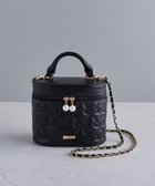 【メゾンドフルール/Maison de FLEUR】のリボンキルティングキューブショルダーバッグ Black|ID: prp329100004454039 ipo3291000000031916531