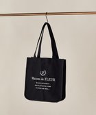 【メゾンドフルール/Maison de FLEUR】のパイピングスクエアトートバッグ Black|ID: prp329100004454116 ipo3291000000032270716