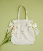 【メゾンドフルール/Maison de FLEUR】のダブルリボンギャザートートバッグ 人気、トレンドファッション・服の通販 founy(ファニー) ファッション Fashion レディースファッション Fashion for Women バッグ Bags ギャザー Gathered, Ruffled サテン Satin, Glossy Fabric スマホ Smartphone, Mobile Device ポケット Pocket, Pocket Detail リボン Ribbon, Bow エレガント 上品 Elegant ビジネス 仕事 通勤 Business / Work / Commuting 2025年 2025 2025春夏・S/S Spring/Summer 2025 SS25 thumbnail Ivory|ID: prp329100004454128 ipo3291000000032270737