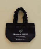 【メゾンドフルール/Maison de FLEUR】のブランドロゴフリルハンドルトートSバッグ 人気、トレンドファッション・服の通販 founy(ファニー) ファッション Fashion レディースファッション Fashion for Women バッグ Bags アンティーク Antique-Inspired サテン Satin, Glossy Fabric シルバー Silver, Metallic Silver ストライプ Stripe, Striped Pattern フェミニン Feminine, Girly フラワー Flower, Floral フロント Front, Front Design プリント Print, Printed Pattern ポケット Pocket, Pocket Detail リボン Ribbon, Bow エレガント 上品 Elegant thumbnail Black|ID: prp329100004454153 ipo3291000000033333692