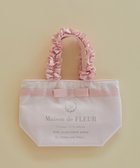 【メゾンドフルール/Maison de FLEUR】のブランドロゴフリルハンドルトートSバッグ 人気、トレンドファッション・服の通販 founy(ファニー) ファッション Fashion レディースファッション Fashion for Women バッグ Bags アンティーク Antique-Inspired サテン Satin, Glossy Fabric シルバー Silver, Metallic Silver ストライプ Stripe, Striped Pattern フェミニン Feminine, Girly フラワー Flower, Floral フロント Front, Front Design プリント Print, Printed Pattern ポケット Pocket, Pocket Detail リボン Ribbon, Bow エレガント 上品 Elegant thumbnail Pink|ID: prp329100004454153 ipo3291000000033333694
