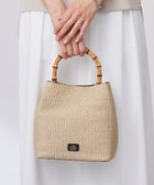 【ジェイ プレス/J.PRESS】の2way バンブー カゴ バッグ ナチュラル×ブラック系|ID: prp329100004454194 ipo3291000000031575100