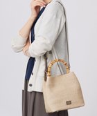【ジェイ プレス/J.PRESS】の2way バンブー カゴ バッグ ナチュラル×モカ系|ID: prp329100004454194 ipo3291000000031575101