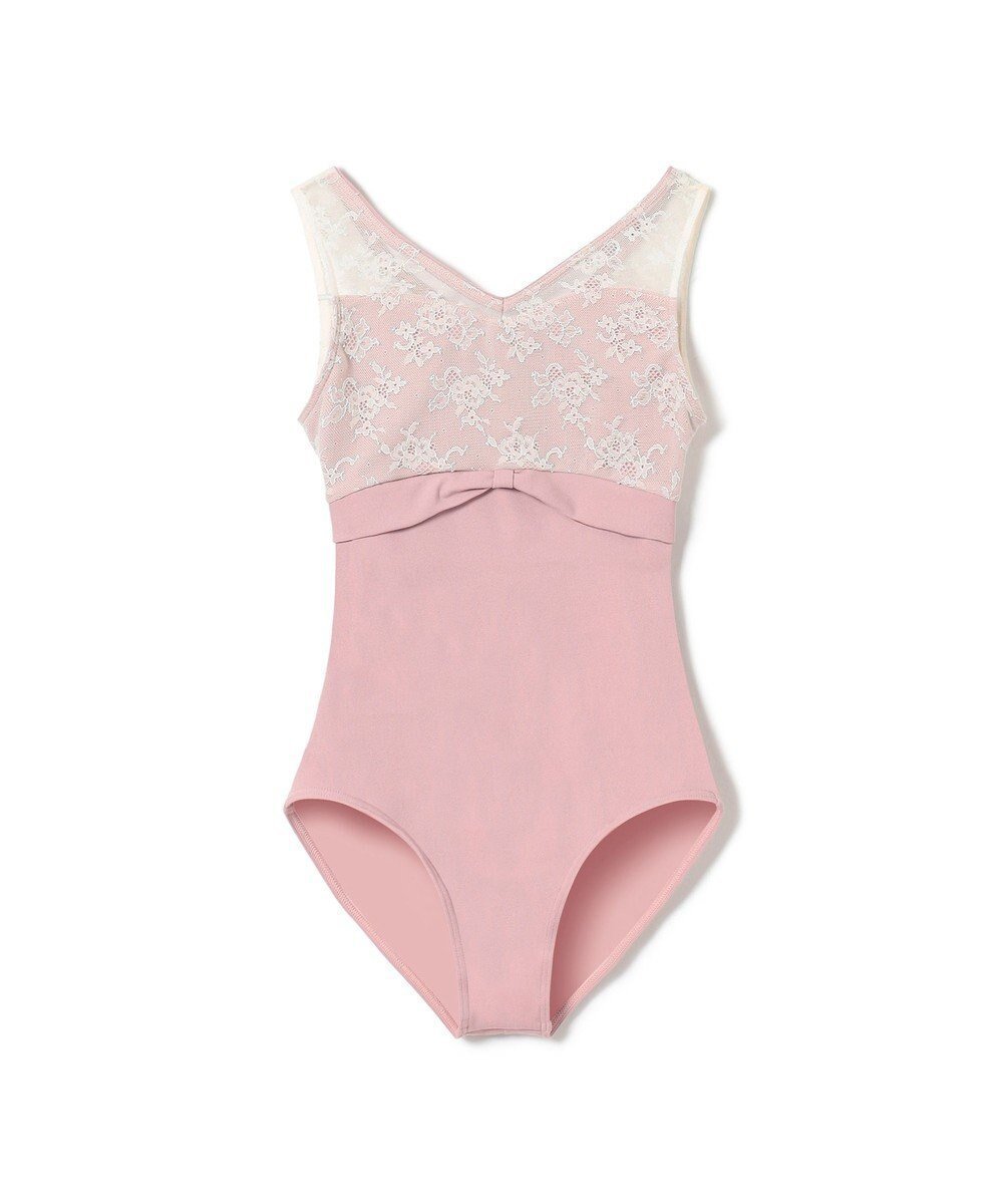 【チャコット/Chacott / KIDS】のノースリーブレオタード インテリア・キッズ・メンズ・レディースファッション・服の通販 founy(ファニー) 　ファッション　Fashion　キッズファッション　KIDS Children’s Clothing　ストレッチ　Stretch　デコルテ　Decolletage　トレンド　Trend　ノースリーブ　No Sleeve　ラベンダー　Lavender　リボン　Ribbon　レース　Race　切替　Switching　グレイッシュローズ|ID: prp329100004454824 ipo3291000000032587181