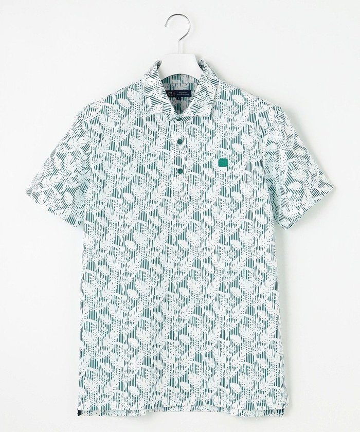 【23区 ゴルフ/23区GOLF / MEN】の《大人気につき追加生産決定!》【MEN】【吸水速乾/UVカット】リーフ柄 ポロシャツ インテリア・キッズ・メンズ・レディースファッション・服の通販 founy(ファニー) https://founy.com/ ファッション Fashion メンズファッション Fashion for Men トップス・カットソー Cut & Sew Tops メンズシャツ Shirts ポロシャツ / きれいめカジュアルスタイル Polo Shirts 春 Spring 吸水 Absorbent, Quick-Dry ストライプ Stripe, Striped Pattern ストレッチ Stretch, Stretchy Fabric プリント Print, Printed Pattern ポロシャツ Polo Shirt, Collared Tee リゾート Resort, Vacation Style リーフ Leaf, Botanical Leaf S/S・春夏 SS, Spring/Summer, Warm Season おすすめ Recommended / Our Picks 夏 Summer エレガント 上品 Elegant ゴルフ Golf |ID: prp329100004454919 ipo3291000000033326404