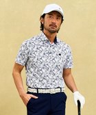 【23区 ゴルフ/23区GOLF / MEN】の《大人気につき追加生産決定!》【MEN】【吸水速乾/UVカット】リーフ柄 ポロシャツ ネイビー系5|ID: prp329100004454919 ipo3291000000033590743
