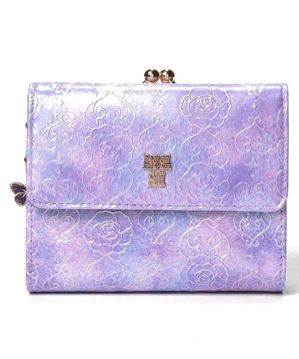 【アナスイ/ANNA SUI】のローズハート 口金二つ折り財布 インテリア・キッズ・メンズ・レディースファッション・服の通販 founy(ファニー) 　ファッション　Fashion　レディースファッション　WOMEN　財布　Wallets　エナメル　Enamel　チャーム　Charm　バタフライ　Butterfly　プリント　Print　ローズ　Rose　定番　Standard　財布　Wallet　ラベンダー|ID: prp329100004455013 ipo3291000000032135657
