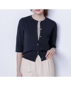 【エニィ スィス/any SiS】の【接触冷感・UVカット・洗える】ハーフスリーブ カーディガン 人気、トレンドファッション・服の通販 founy(ファニー) ファッション Fashion レディースファッション Fashion for Women トップス・カットソー Cut & Sew Tops カーディガン・羽織り Layered Style Cardigans おすすめ Recommended / Our Picks インナー Innerwear カーディガン Cardigan, Knitwear ストレッチ Stretch, Stretchy Fabric スリット Slit, Slit Detail スリーブ Sleeve, Long Sleeve / Short Sleeve ハーフ Half, Half-Length メタル Metal, Metal Parts 半袖 Short Sleeve, Half Sleeve 夏 Summer 新作・新入荷 New Arrivals / New In 春 Spring S/S・春夏 SS, Spring/Summer, Warm Season 洗える Machine Washable 羽織 Haori, Light Jacket thumbnail ネイビー|ID: prp329100004455265 ipo3291000000036272525