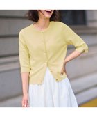 【エニィ スィス/any SiS】の【接触冷感・UVカット・洗える】ハーフスリーブ カーディガン 人気、トレンドファッション・服の通販 founy(ファニー) ファッション Fashion レディースファッション Fashion for Women トップス・カットソー Cut & Sew Tops カーディガン・羽織り Layered Style Cardigans おすすめ Recommended / Our Picks インナー Innerwear カーディガン Cardigan, Knitwear ストレッチ Stretch, Stretchy Fabric スリット Slit, Slit Detail スリーブ Sleeve, Long Sleeve / Short Sleeve ハーフ Half, Half-Length メタル Metal, Metal Parts 半袖 Short Sleeve, Half Sleeve 夏 Summer 新作・新入荷 New Arrivals / New In 春 Spring S/S・春夏 SS, Spring/Summer, Warm Season 洗える Machine Washable 羽織 Haori, Light Jacket thumbnail イエロー|ID: prp329100004455265 ipo3291000000036272526
