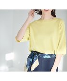 【エニィ スィス/any SiS】の【接触冷感・UVカット・洗える】ビューティクールボートネック プルオーバー イエロー|ID: prp329100004455367 ipo3291000000033564241