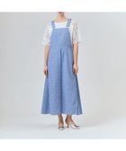 【グレース コンチネンタル/GRACE CONTINENTAL】のシャンブレーツイードジャンパースカート ブルー|ID: prp329100004455389 ipo3291000000031835468