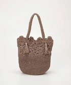 【トプカピ/TOPKAPI】の【TREASURE TOPKAPI】フラワーモチーフ ペーパー トートバッグ グレージュ|ID: prp329100004455395 ipo3291000000031835472