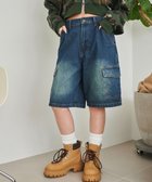 【ウィゴー/WEGO】のヴィンテージウォッシュカーゴハーフパンツ デニム中濃色|ID: prp329100004455403 ipo3291000000031835108
