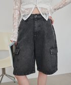 【ウィゴー/WEGO】のヴィンテージウォッシュカーゴハーフパンツ ブラックその他|ID: prp329100004455403 ipo3291000000031835110