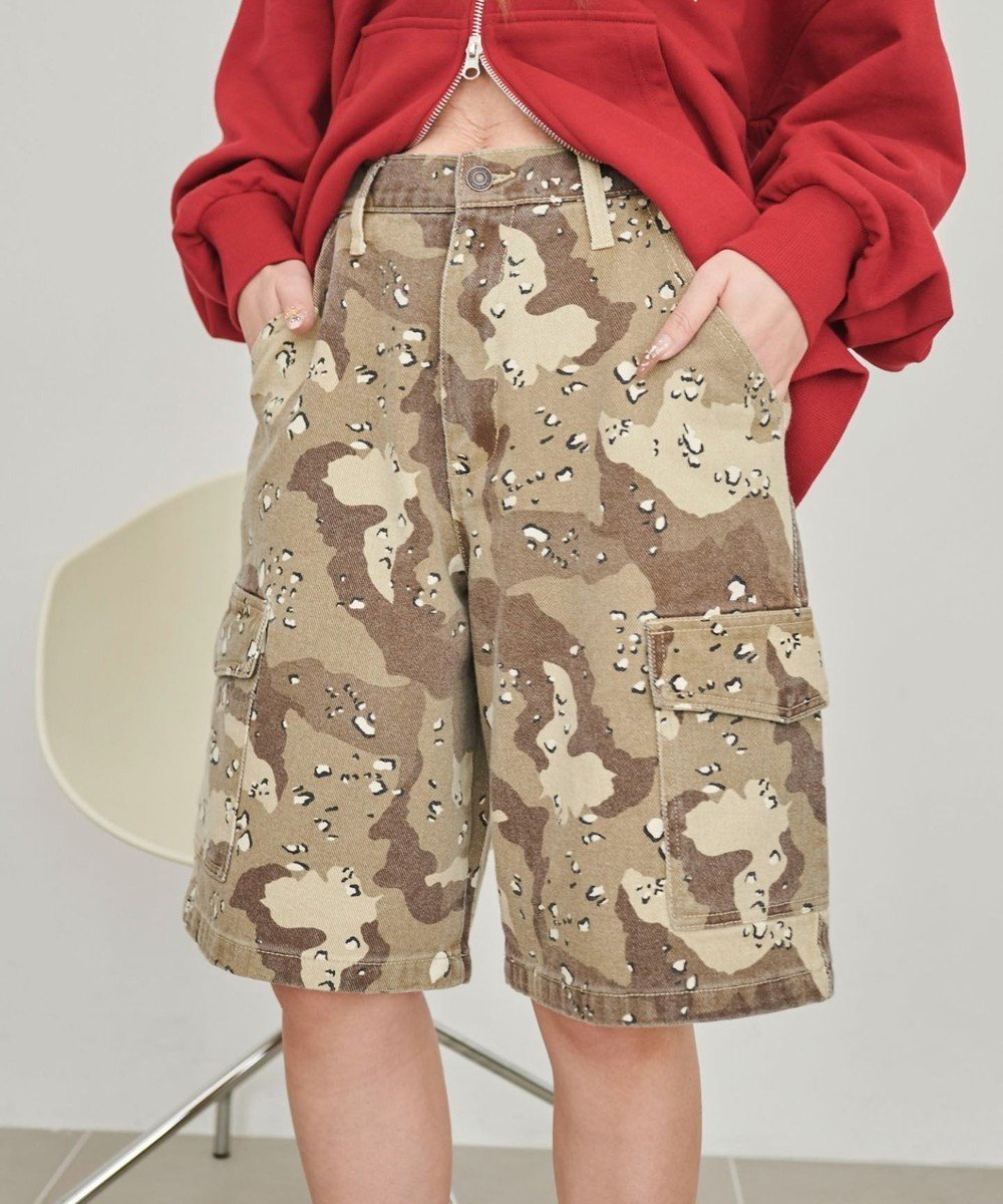 【ウィゴー/WEGO】のヴィンテージウォッシュカーゴハーフパンツ インテリア・キッズ・メンズ・レディースファッション・服の通販 founy(ファニー) 　ファッション　Fashion　レディースファッション　WOMEN　パンツ　Pants　デニムパンツ　Denim Pants　ハーフ / ショートパンツ　Short Pants　おすすめ　Recommend　カーゴパンツ　Cargo Pants　スマホ　Smartphone　デニム　Denim　トレンド　Trend　ヴィンテージ　Vintage　再入荷　Restock/Back In Stock/Re Arrival　夏　Summer　春　Spring　S/S・春夏　Ss・Spring/Summer　柄2|ID: prp329100004455403 ipo3291000000031835113