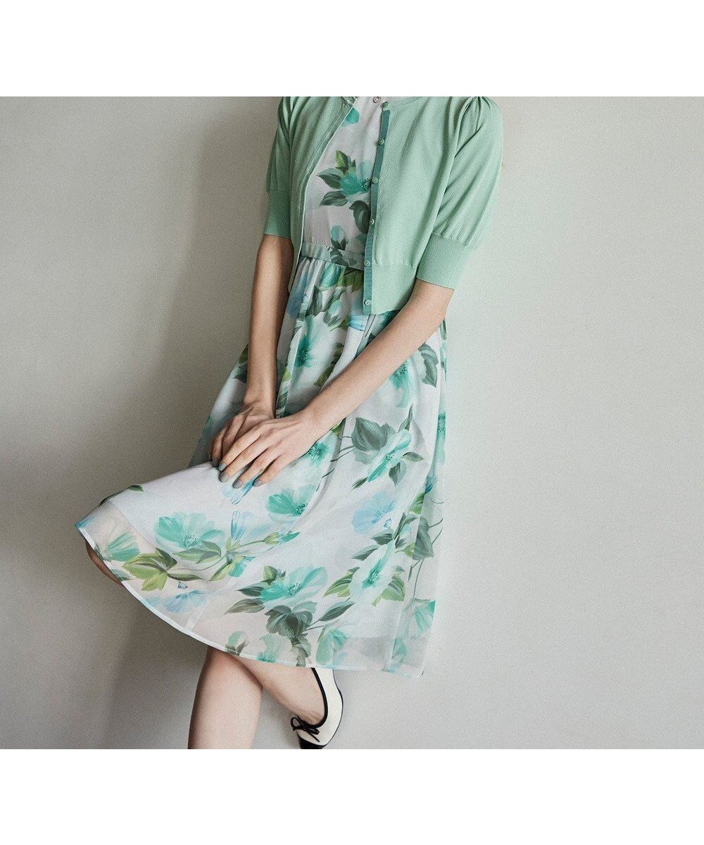 【トッカ/TOCCA】の【洗える・消臭】FULL BLOOM PEONY ドレス インテリア・キッズ・メンズ・レディースファッション・服の通販 founy(ファニー) 　ファッション　Fashion　レディースファッション　Fashion for Women　ワンピース　Dresses　フォーマル・パーティードレス・結婚式用ドレス　Elegant & Casual Dresses　2025年　2025　2025春夏・S/S　Spring/Summer 2025 SS25　ドレス　Dress, One-Piece　夏　Summer　春　Spring　S/S・春夏　SS, Spring/Summer, Warm Season　洗える　Machine Washable　グリーン系5|ID: prp329100004455433 ipo3291000000032695636