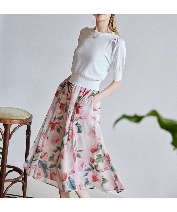 【トッカ/TOCCA】の【洗える・消臭】FULL BLOOM PEONY SKIRT スカート インテリア・キッズ・メンズ・レディースファッション・服の通販 founy(ファニー) https://founy.com/ ファッション Fashion レディースファッション Ladies' Fashion Online スカート Skirt 2025年 2025 2025春夏・S/S Ss,Spring/Summer,2025 おすすめ Recommend エレガント 上品 Elegant カットソー Cut And Sew シフォン Chiffon シンプル Simple セットアップ Set Up ドレス Dress 夏 Summer 春 Spring S/S・春夏 Ss・Spring/Summer 洗える Washable 雑誌 Magazine |ID: prp329100004455435 ipo3291000000032675396