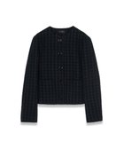 【ジョゼフ/JOSEPH】の【WEB OUTLET限定】ツイスティングツウィード ノーカラージャケット Black|ID: prp329100004455440 ipo3291000000031835478