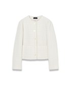 【ジョゼフ/JOSEPH】の【WEB OUTLET限定】ツイスティングツウィード ノーカラージャケット Ivory|ID: prp329100004455440 ipo3291000000031835479