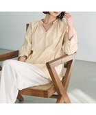 【アンフィーロ 自由区/UNFILO】の【洗える】ストライプレース ギャザーブラウス 人気、トレンドファッション・服の通販 founy(ファニー) ファッション Fashion レディースファッション Fashion for Women トップス・カットソー Cut & Sew Tops シャツ・ブラウス・オフィスカジュアル Elegant Blouses & Button-Ups 春 Spring 洗える Machine Washable ギャザー Gathered, Ruffled シアー Sheer, See-Through シンプル Simple, Minimal ストライプ Stripe, Striped Pattern フロント Front, Front Design 羽織 Haori, Light Jacket レース Lace, Lace Fabric ロング Long, Long-Length S/S・春夏 SS, Spring/Summer, Warm Season 夏 Summer thumbnail ライトイエロー|ID: prp329100004455462 ipo3291000000033396101
