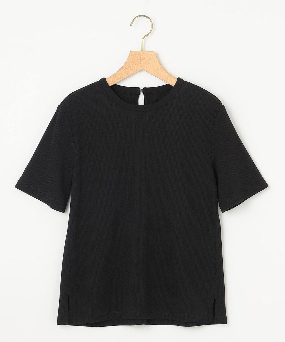 【組曲/KUMIKYOKU】のベーシックリブ Tシャツ インテリア・キッズ・メンズ・レディースファッション・服の通販 founy(ファニー) 　ファッション　Fashion　レディースファッション　WOMEN　トップス・カットソー　Tops/Tshirt　シャツ/ブラウス　Shirts/Blouses　ロング / Tシャツ　T-Shirts　カットソー　Cut and Sewn　春　Spring　カットソー　Cut And Sew　コンパクト　Compact　ストレッチ　Stretch　ストーン　Stone　テレコ　Tereko　ベーシック　Basic　S/S・春夏　Ss・Spring/Summer　夏　Summer　ブラック系|ID: prp329100004455468 ipo3291000000031770909