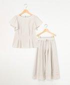 【組曲/KUMIKYOKU】の【WEB限定】コットンポリエステルタイプライター セットアップ ライトグレー系|ID: prp329100004455472 ipo3291000000031174931