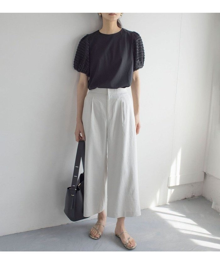 【組曲/KUMIKYOKU】のリネンレーヨンワイド パンツ インテリア・キッズ・メンズ・レディースファッション・服の通販 founy(ファニー) https://founy.com/ ファッション Fashion レディースファッション WOMEN パンツ Pants 春 Spring サマー Summer ジャケット Jacket ストレート Straight セットアップ Set Up ドレープ Drape フィット Fit リネン Linen ワイド Wide S/S・春夏 Ss・Spring/Summer おすすめ Recommend 夏 Summer |ID: prp329100004455474 ipo3291000000031804998