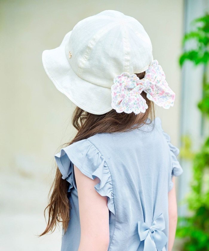 【エニィ/ANY / KIDS】の【日よけ付き】リボンハット インテリア・キッズ・メンズ・レディースファッション・服の通販 founy(ファニー) https://founy.com/ ファッション Fashion キッズファッション Fashion for Kids スマホ Smartphone, Mobile Device 人気 Popular, Best Seller 帽子 Hat, Headwear リボン Ribbon, Bow 再入荷 Restock / Back in Stock 夏 Summer |ID: prp329100004456457 ipo3291000000035634500