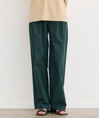 【ベイジ,/BEIGE,】の【洗える】GAZANIA / コットンチノ2タックワイドパンツ Forest Green|ID: prp329100004456503 ipo3291000000031184891