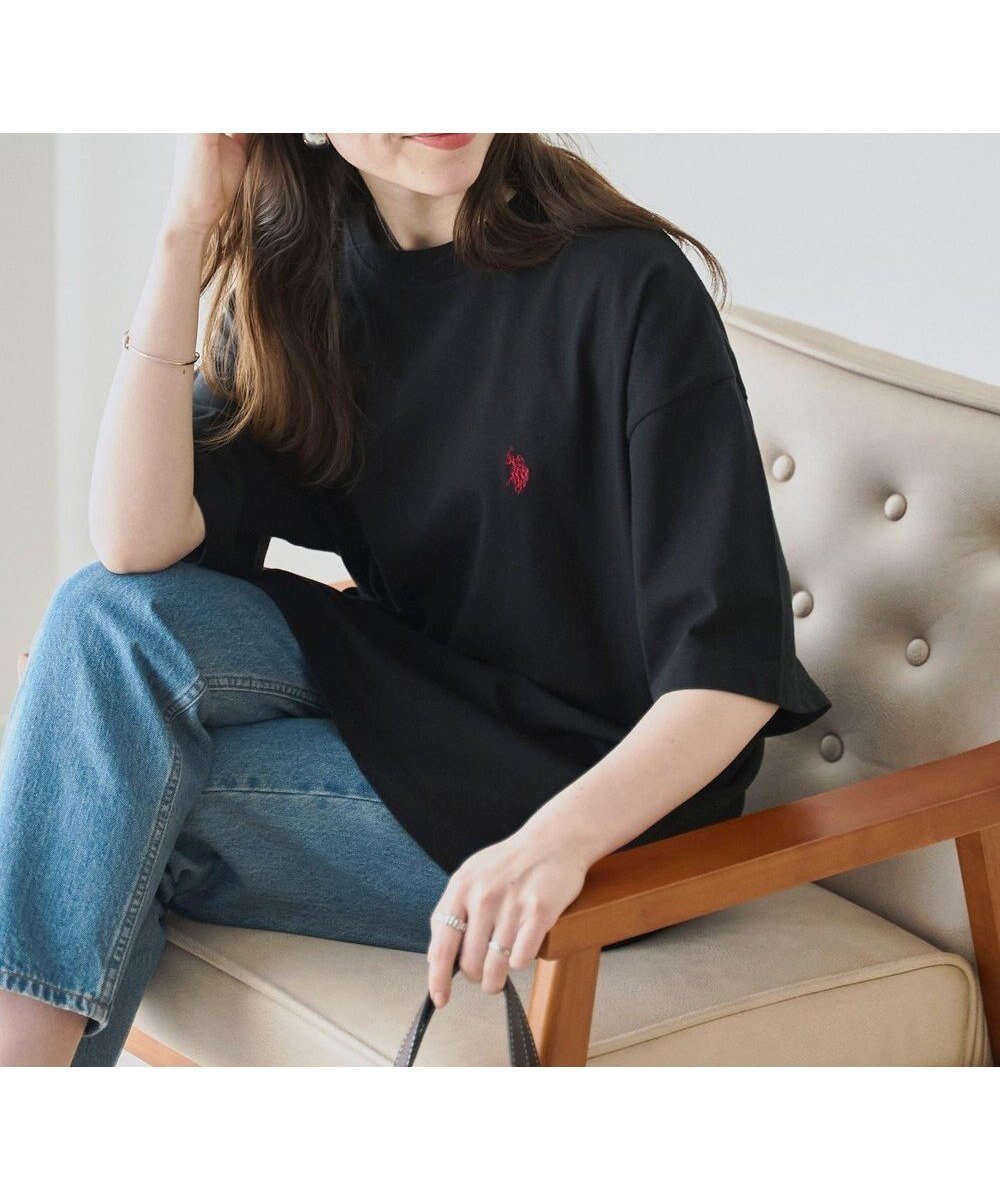 【ウィゴー/WEGO】の【ユニセックス着用ITEM】別注USPOLO ヘビーウエイトBIGT(S) インテリア・キッズ・メンズ・レディースファッション・服の通販 founy(ファニー) 　ファッション　Fashion　レディースファッション　Fashion for Women　トップス・カットソー　Cut & Sew Tops　シャツ・ブラウス・オフィスカジュアル　Elegant Blouses & Button-Ups　ロングTシャツ・Tシャツ　Longline T-Shirts & Tees　カットソー・ベーシックTシャツ　Cut-and-Sewn Tops / Stretch Tees & Basics　春　Spring　秋　Autumn　カットソー　Cut and Sewn Top　カーゴパンツ　Cargo Pants, Utility Pants　カーディガン　Cardigan, Knitwear　サンダル　Sandals, Summer Shoes　ショルダー　Shoulder, Shoulder Strap　スマホ　Smartphone, Mobile Device　デニム　Denim, Jeans Material　トレンド　Trend, Trending Now　ドロップ　Drop Shoulder, Dropped Style　ビッグ　Big, Oversized　別注　Limited Edition, Custom Order　無地　Plain, Solid Color　ワイド　Wide, Wide Fit　S/S・春夏　SS, Spring/Summer, Warm Season　再入荷　Restock / Back in Stock　夏　Summer　ブラック|ID: prp329100004456541 ipo3291000000033455850