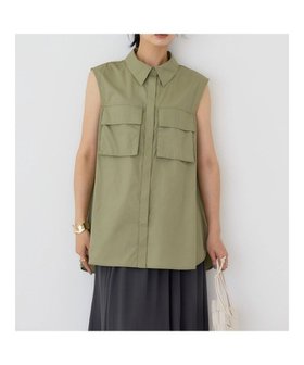 【アメリカンホリック/AMERICAN HOLIC】のノースリーブWポケットシャツ 人気、トレンドファッション・服の通販 founy(ファニー) ファッション Fashion レディースファッション WOMEN トップス・カットソー Tops/Tshirt キャミソール / ノースリーブ No Sleeves シャツ/ブラウス Shirts/Blouses ダブル Double ノースリーブ No Sleeve バランス Balance ポケット Pocket 再入荷 Restock/Back In Stock/Re Arrival 夏 Summer 春 Spring S/S・春夏 Ss・Spring/Summer |ID:prp329100004456559