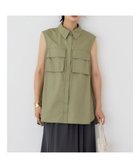 【アメリカンホリック/AMERICAN HOLIC】のノースリーブWポケットシャツ Khaki|ID: prp329100004456559 ipo3291000000031917029