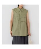 【アメリカンホリック/AMERICAN HOLIC】のノースリーブWポケットシャツ Khaki|ID: prp329100004456559 ipo3291000000033684290
