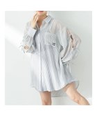 【アースミュージックアンドエコロジー/earth music&ecology】の袖スリットリボンロングシャツ Gray|ID: prp329100004456592 ipo3291000000031988536