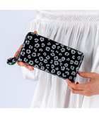 【ツモリチサト キャリー/tsumori chisato CARRY】のグリッターフラワー ラウンドファスナー 長財布 ブラック|ID: prp329100004456607 ipo3291000000031835436