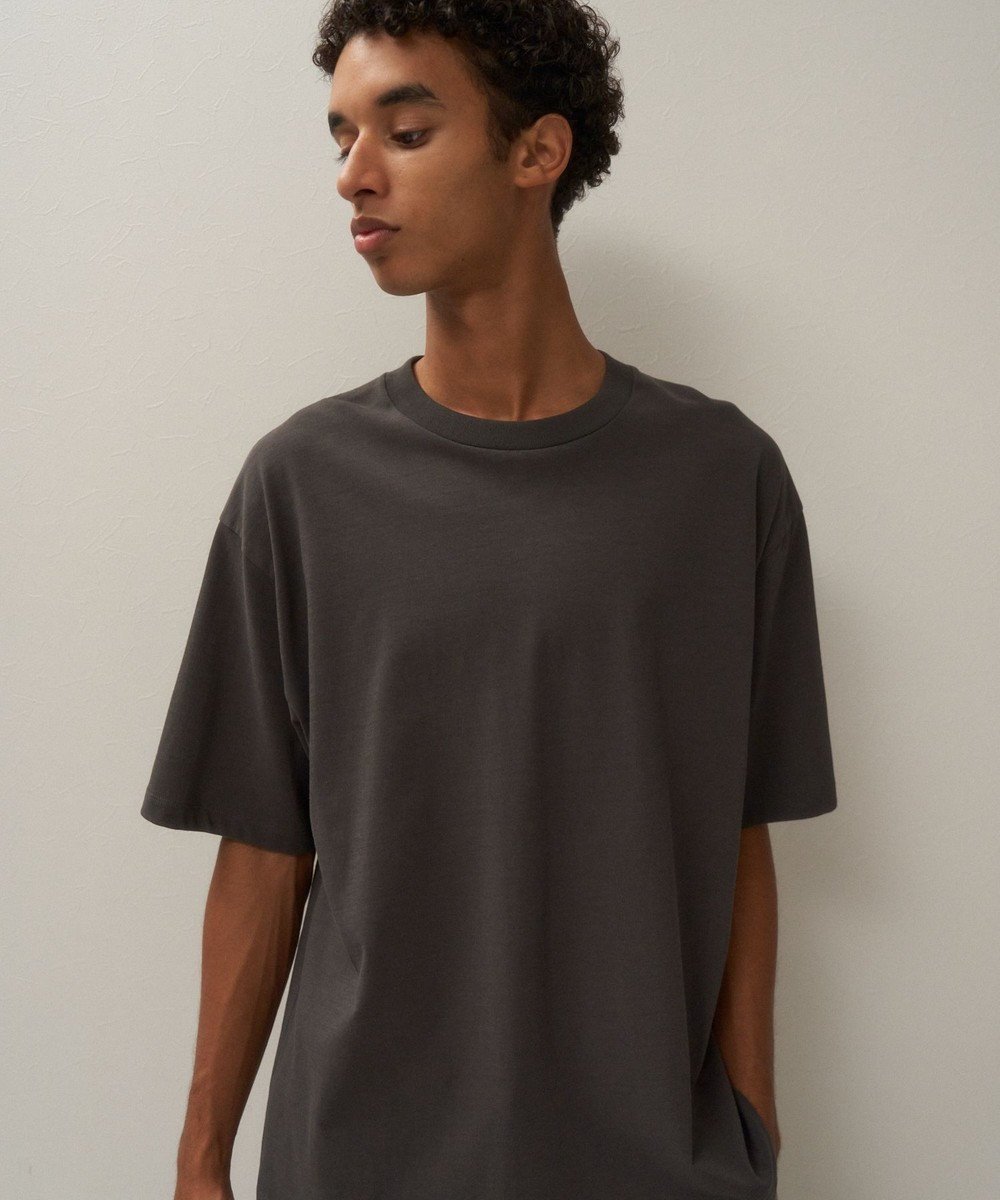 【エイトン/ATON】のFRESCA PLATE ルーズフィットTシャツ - UNISEX インテリア・キッズ・メンズ・レディースファッション・服の通販 founy(ファニー) 　ファッション　Fashion　レディースファッション　Ladies' Fashion Online　トップス・カットソー　Tops/Tshirt　シャツ/ブラウス　Shirts/Blouses　ロング / Tシャツ　T-Shirts　カットソー　Cut and Sewn　ユニセックス　Unisex　インド　India　カットソー　Cut And Sew　夏　Summer　定番　Standard　春　Spring　S/S・春夏　Ss・Spring/Summer　CHARCOAL GRAY|ID: prp329100004456641 ipo3291000000032663229