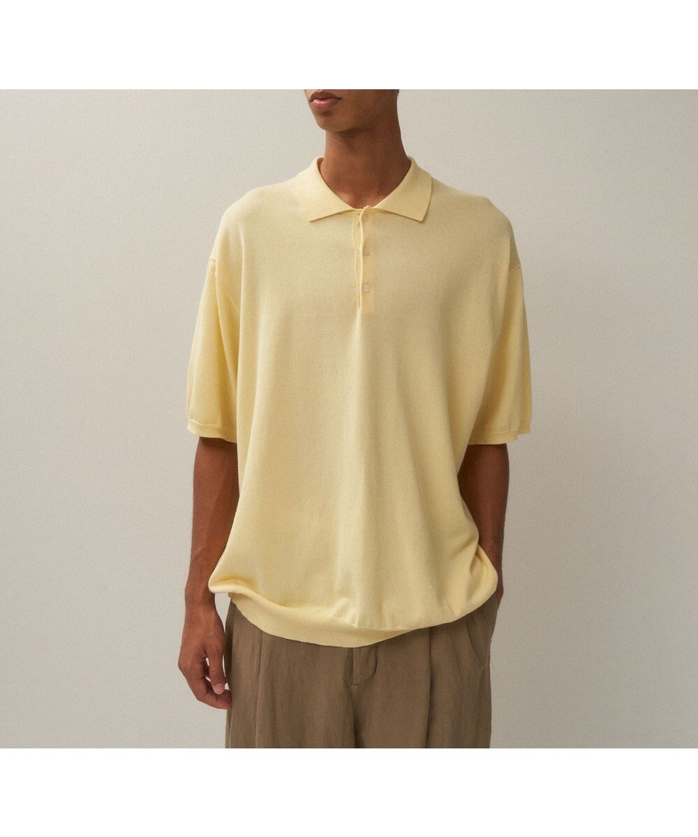 【エイトン/ATON】のCOTTON WASHI KNIT ハーフスリーブポロセーター - UNISEX 人気、トレンドファッション・服の通販 founy(ファニー) 　ファッション　Fashion　レディースファッション　WOMEN　トップス・カットソー　Tops/Tshirt　ニット　Knit Tops　ユニセックス　Unisex　セーター　Sweater　リネン　Linen　リラックス　Relax　夏　Summer　春　Spring　S/S・春夏　Ss・Spring/Summer　 other-1|ID: prp329100004456643 ipo3291000000031835533