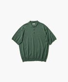 【エイトン/ATON】のCOTTON WASHI KNIT ハーフスリーブポロセーター - UNISEX GREEN|ID: prp329100004456643 ipo3291000000031835535