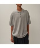 【エイトン/ATON】のCOTTON WASHI KNIT ハーフスリーブポロセーター - UNISEX TOP GARY|ID: prp329100004456643 ipo3291000000031835536