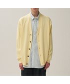 【エイトン/ATON】のCOTTON WASHI KNIT オーバーサイズニットカーディガン - UNISEX YELLOW|ID: prp329100004456646 ipo3291000000031186572
