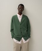 【エイトン/ATON】のCOTTON WASHI KNIT オーバーサイズニットカーディガン - UNISEX GREEN|ID: prp329100004456646 ipo3291000000031186573