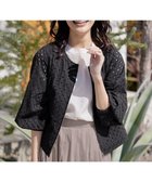 【ティアクラッセ/Tiaclasse】の【洗える】パンチングレースブルゾン ブラック|ID: prp329100004456650 ipo3291000000031186588