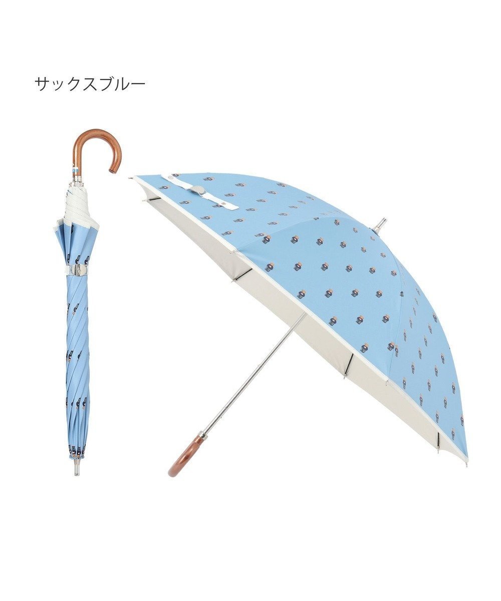 【ムーンバット/MOONBAT】のPOLO RALPH LAUREN 晴雨兼用 長傘 ポロベアプリント 裏カラー 日傘 一級遮光 遮熱 UV インテリア・キッズ・メンズ・レディースファッション・服の通販 founy(ファニー) 　ファッション　Fashion　レディースファッション　WOMEN　傘 / レイングッズ　Umbrellas/Rainwear　アイビー　Ivy　コンパクト　Compact　傘　Umbrella　ニューヨーク　New York　日傘　Parasol　おすすめ　Recommend　サックスブルー|ID: prp329100004457743 ipo3291000000031970892