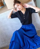 【ティアクラッセ/Tiaclasse】の【洗える】ボタンニットトップス ブラック|ID: prp329100004457766 ipo3291000000031772704