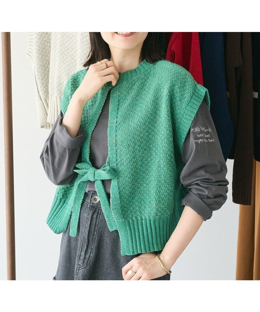 【クラフトスタンダードブティック/CRAFT STANDARD BOUTIQUE】のキナリノコラボ/洗える2wayモールニットベスト/24AW インテリア・キッズ・メンズ・レディースファッション・服の通販 founy(ファニー) 　ファッション　Fashion　レディースファッション　WOMEN　アウター　Coat Outerwear　トップス・カットソー　Tops/Tshirt　ニット　Knit Tops　ベスト/ジレ　Gilets/Vests　洗える　Washable　今季　This Season　ベスト　Vest　ベーシック　Basic　ポケット　Pocket　ミックス　Mix　A/W・秋冬　Aw・Autumn/Winter・Fw・Fall-Winter　2024年　2024　2024-2025秋冬・A/W　Aw/Autumn/Winter/Fw/Fall/2024-2025　Green|ID: prp329100004457782 ipo3291000000031978737