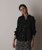 【グレース コンチネンタル/GRACE CONTINENTAL】のシアー2wayウエスタンシャツ 人気、トレンドファッション・服の通販 founy(ファニー) ファッション Fashion レディースファッション Fashion for Women トップス・カットソー Cut & Sew Tops シャツ・ブラウス・オフィスカジュアル Elegant Blouses & Button-Ups ウエスタン Western Style カシュクール Wrap Design シアー Sheer, See-Through リネン Linen, Linen Fabric ロング Long, Long-Length 再入荷 Restock / Back in Stock 夏 Summer 春 Spring S/S・春夏 SS, Spring/Summer, Warm Season thumbnail ブラック|ID: prp329100004457804 ipo3291000000032708282