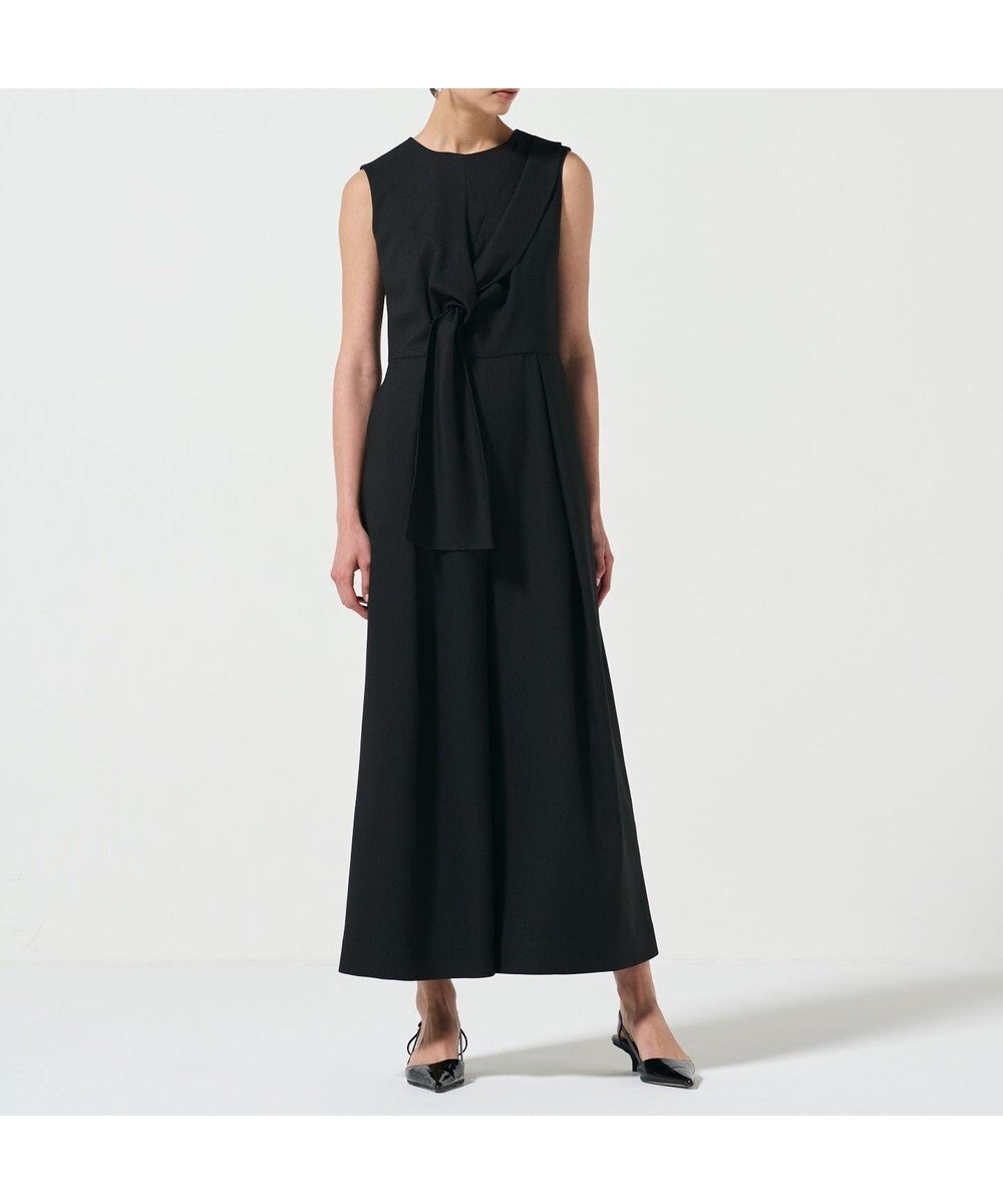 【グレース コンチネンタル/GRACE CONTINENTAL】のリボンサロペット インテリア・キッズ・メンズ・レディースファッション・服の通販 founy(ファニー) 　ファッション　Fashion　レディースファッション　WOMEN　ワンピース　Dress　オールインワン ワンピース　All In One Dress　サロペット　Salopette　おすすめ　Recommend　サロペット　Overalls　フロント　Front　リボン　Ribbon　リラックス　Relax　エレガント 上品　Elegant　夏　Summer　ブラック|ID: prp329100004464873 ipo3291000000031966833