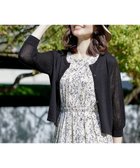 【ティアクラッセ/Tiaclasse】の【洗える】メッシュ編みスリーブカーディガン ブラック|ID: prp329100004464955 ipo3291000000034629115